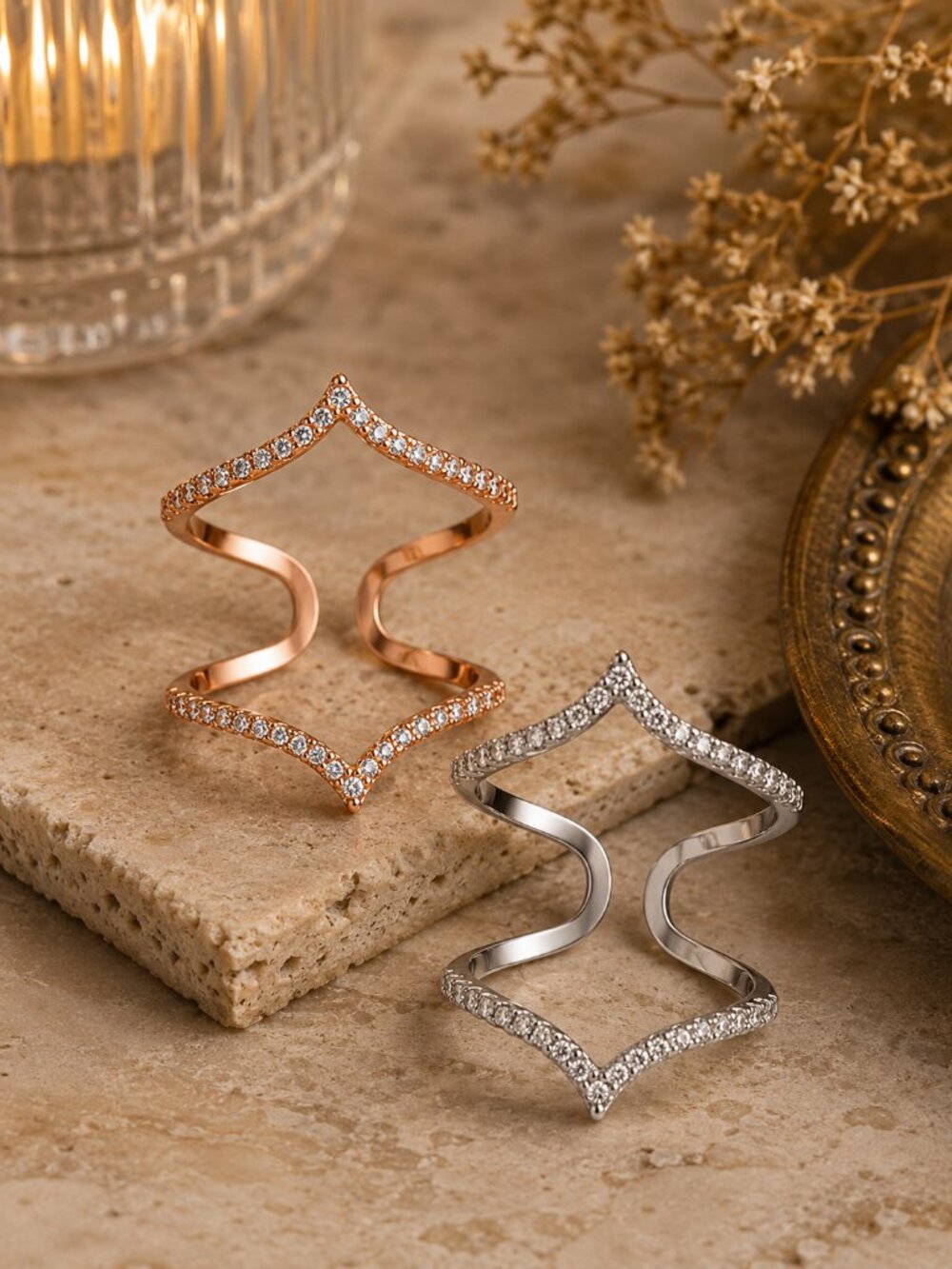 Bella Chevron Ring